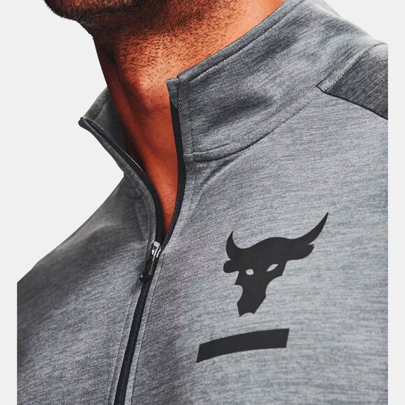 Under Armour Mens Project Rock Tech ½ Zip Long Sleeve T-Shirt 1345822 Size S NWT - Picture 3 of 6